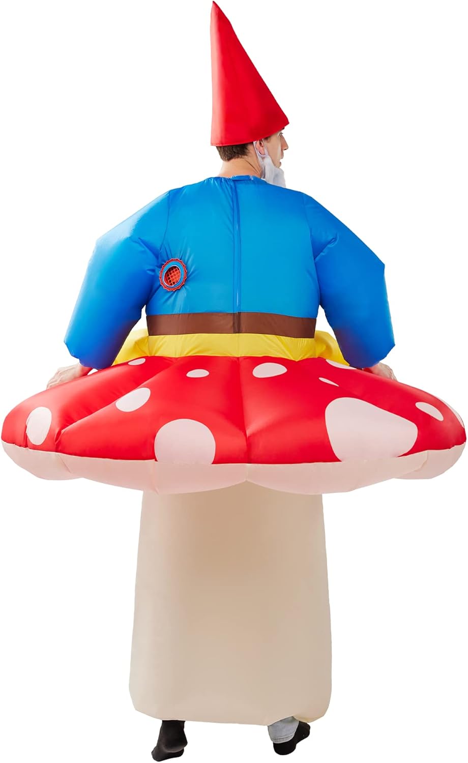 Inflatable Full Body Mushroom Costume with Hat and Beard X347144