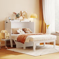 Queen Size Solid Wood Murphy Bed with USB Port and Removable Shelves B73852