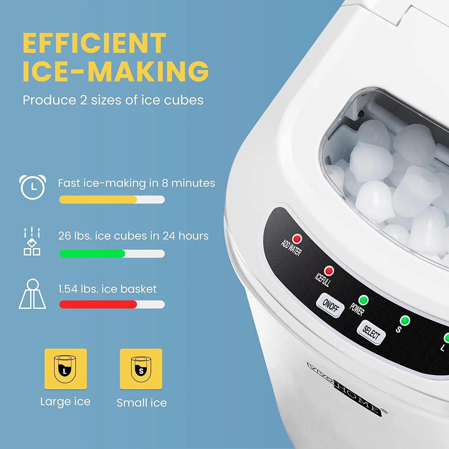 White Countertop Ice Maker K6924