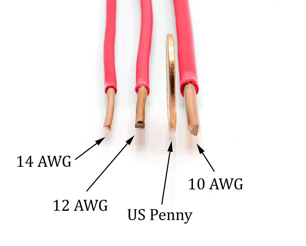 10 AWG Insulated Solid Copper THHN THWN Wire 100 Feet Red A449