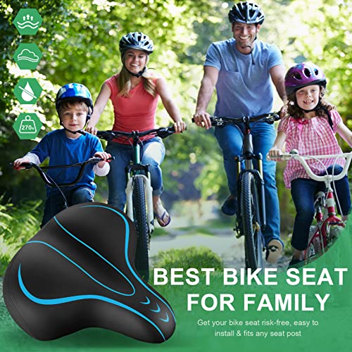 Wide Memory Foam Bike Seat H20227
