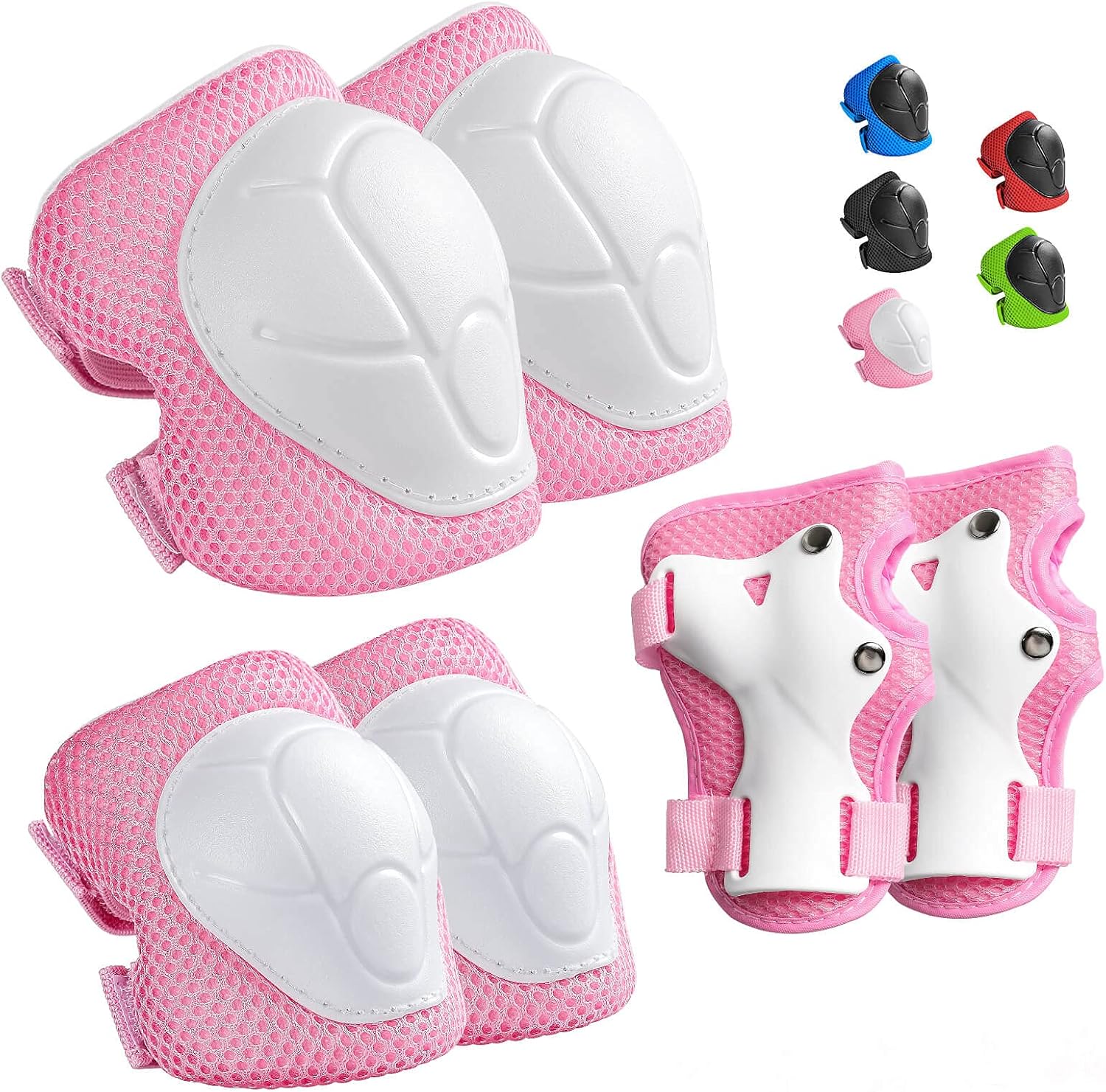 Adjustable Helmet Knee Pads Elbow Pads Wrist Guards Protective Gear Set O869485
