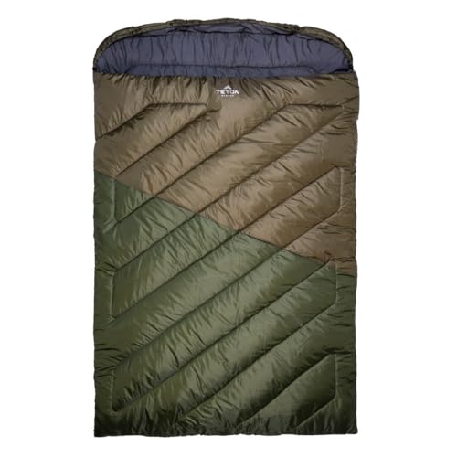 20 Degree 0 Degree Double Sleeping Bag with Compression Sack U40742