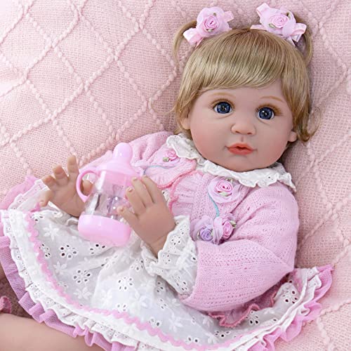 22 inch Reborn Baby Doll with Feeding Toy Accessories R32710