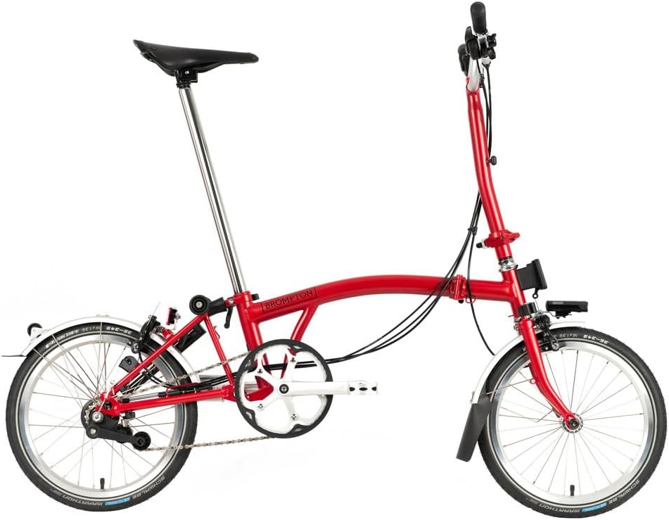 C Line 3 Speed Folding Bike with Battery Lighting (House Red) M589077