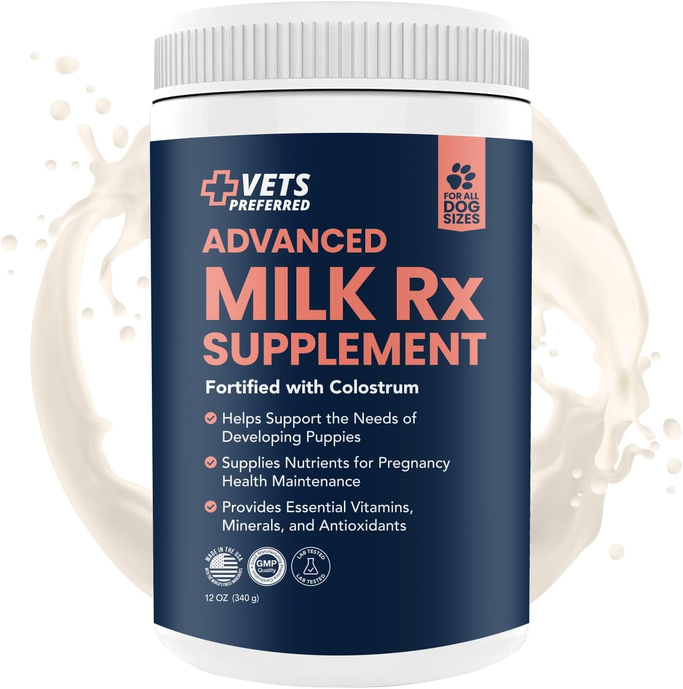 Puppy Milk Replacement Formula Powder Supplement - 12 Oz Z64085