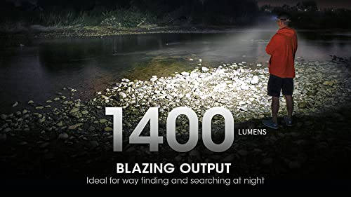 Rechargeable Headlamp, 1400 lumens USB-C Lightweight with Spotlight, Floodlight, Red Light U775