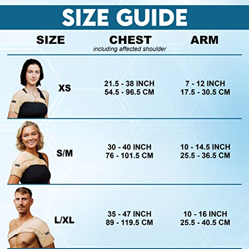Gray Neoprene Shoulder Compression Sleeve Wrap Z34546