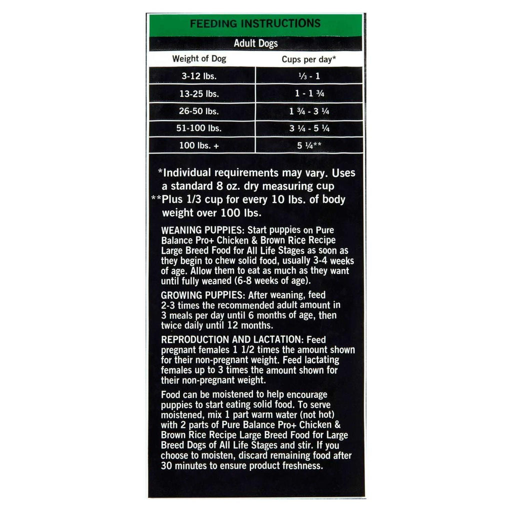 Large Breed Chicken & Brown Rice Recipe Dry Dog Food A63124