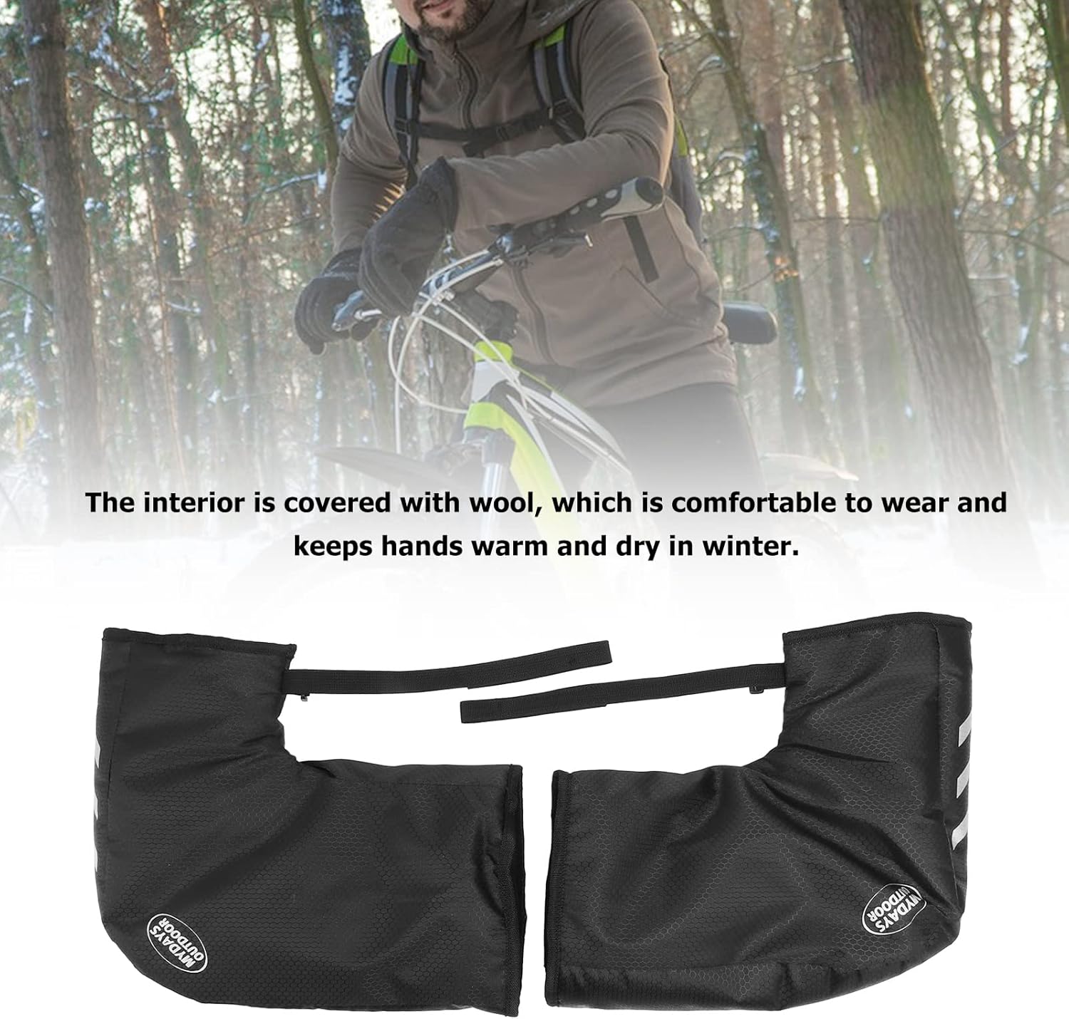 Waterproof Bike Handlebar Hand Protector Covers E608
