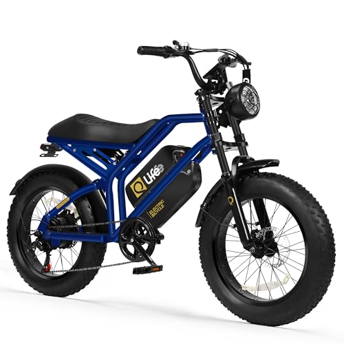 1500W Peak Motor 20" Fat Tires 28MPH Electric Bike with Dual Suspension & Brakes B95332