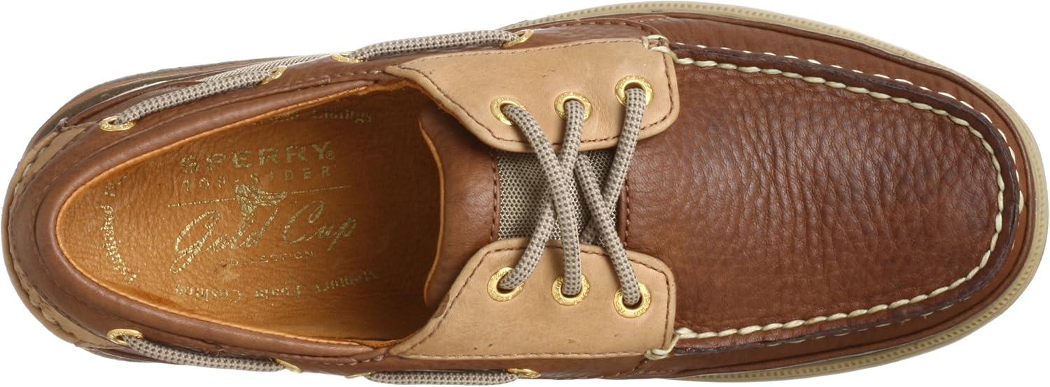 Tan 3-Eye Boat Shoe Y275358