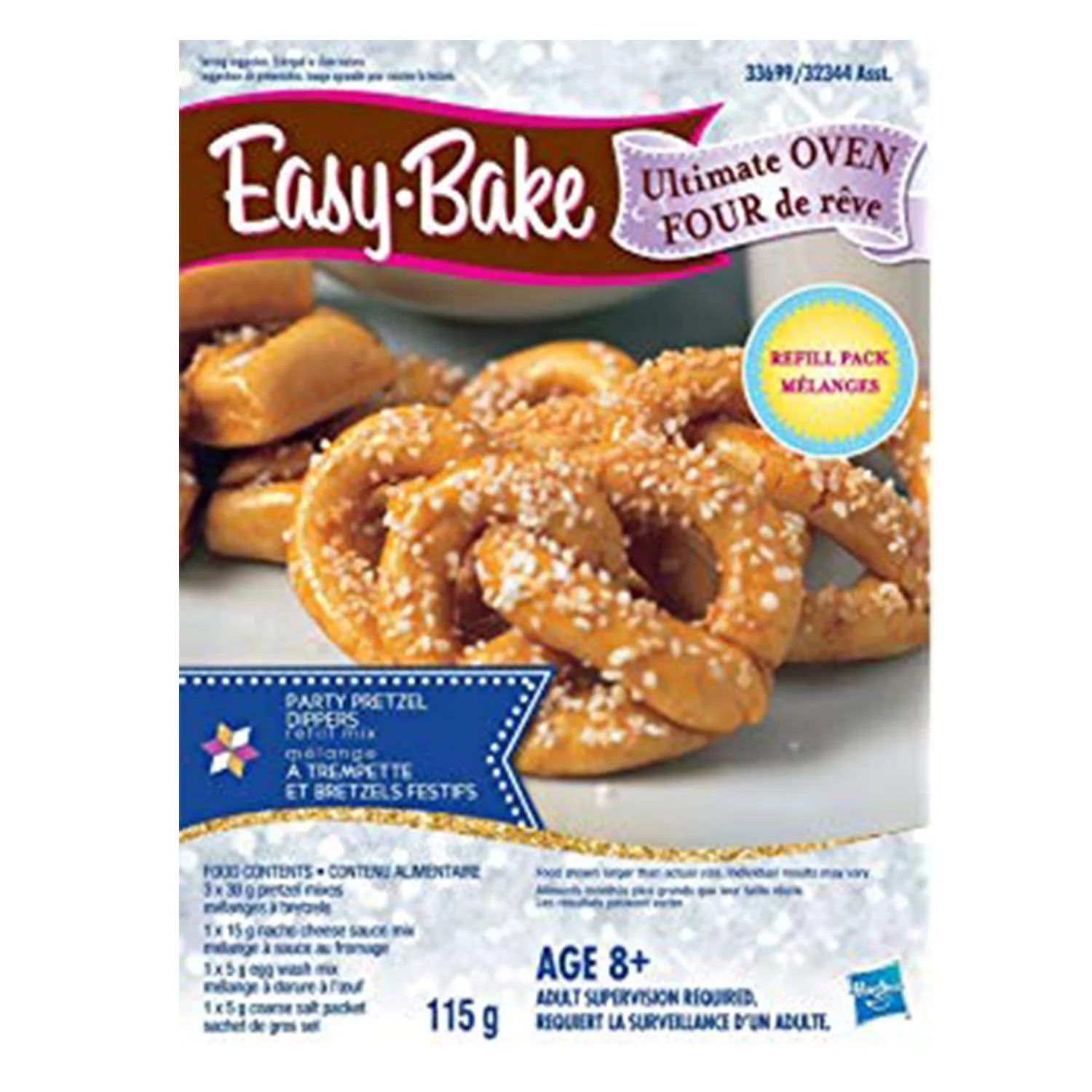 Easy Bake Oven + Chocolate Chip and Pink Sugar Refill + Red Velvet Cupcakes Refill + Party Pretzel Refill Pack + Mini Whisk C719518