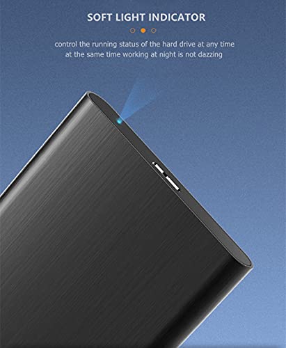 750GB Portable External Hard Drive USB3.0 HDD Storage (Black) G48426