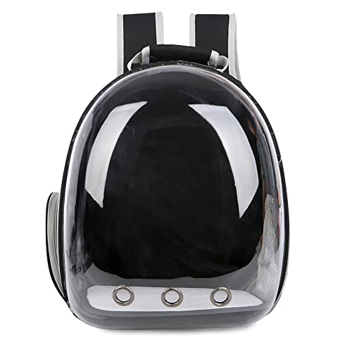 Black Transparent Pet Travel Backpack Carrier M289