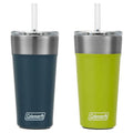 20oz Green and 18oz Blue Stainless Steel Tumbler 2-pack C95504