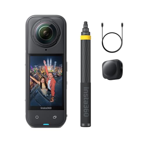 Waterproof 8K 360° Action Camera with Replaceable Lens P38915
