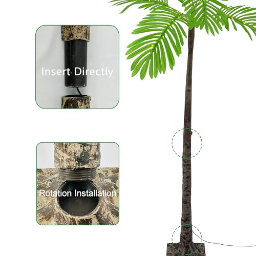 6FT Artificial Palm Tree with 120 LED Lights R23249