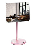 Silver Stand Detachable Wide Angle Real Glass Mirror S57989
