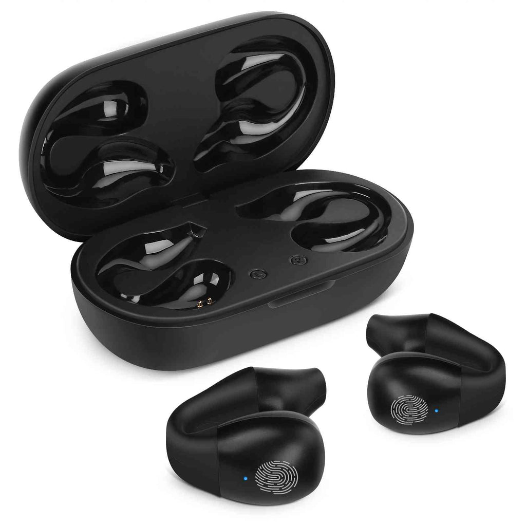 Black True Wireless Earbuds with Charging Case A942