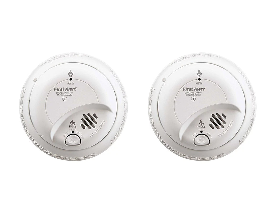 2 Pack 120 Volt Combination Smoke And Carbon Monoxide Detector C327