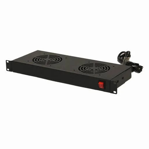 Rack Cabinet Mounted Server Cooling System with 2 Fans 110V 1U R4811