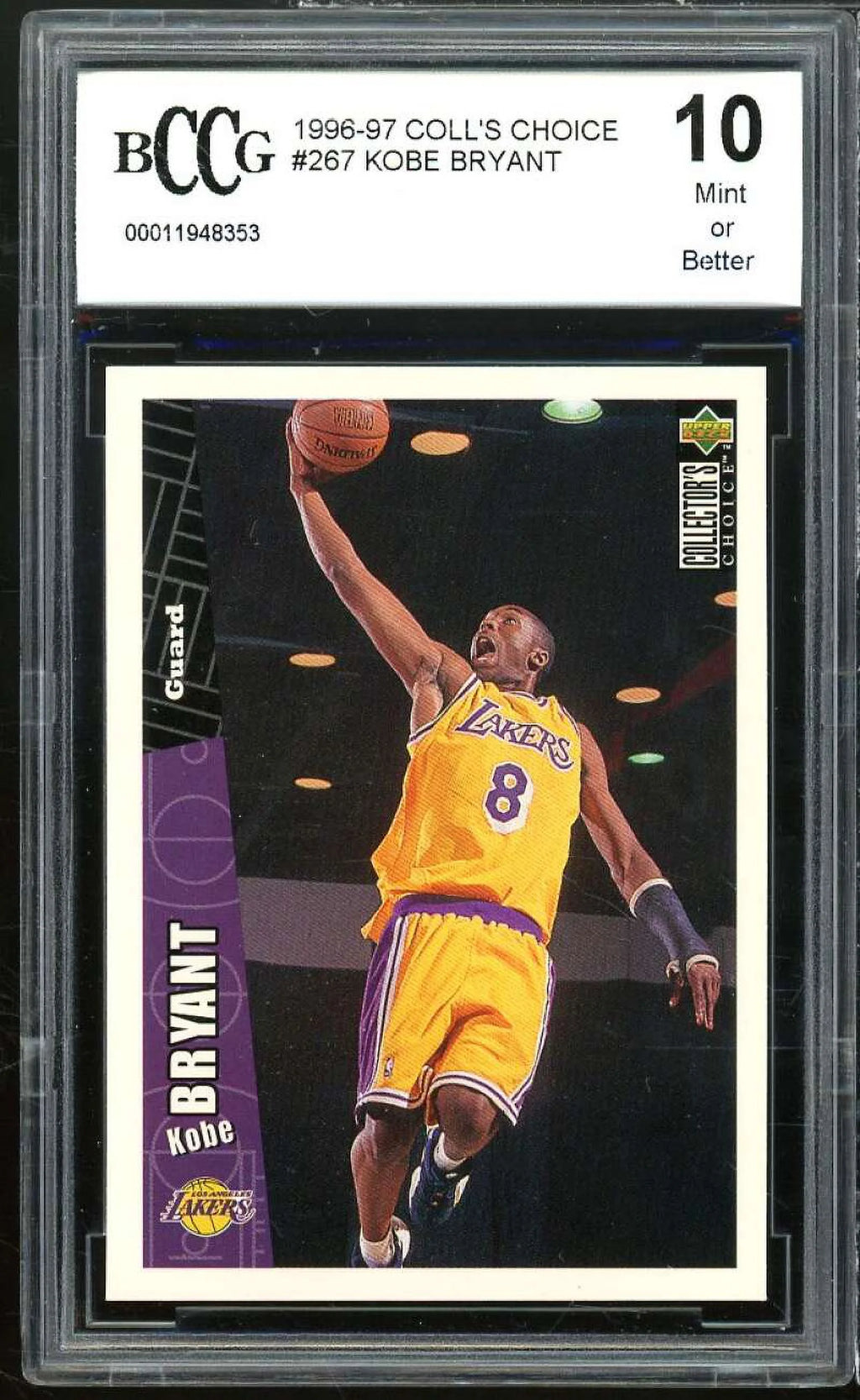 Kobe Bryant Rookie Card BGS BCCG 10 Mint+ B35816