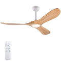 52 Inch Wood Ceiling Fan with Lights Remote Control Z9492