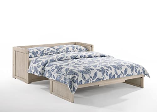 Rural Grey Twin XL Murphy Cabinet Bed with 6" Gel Memory Foam Mattress G10150