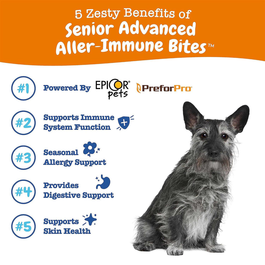Senior Advanced Salmon Allergy & Immune Bites for Dogs E4663