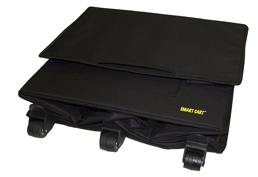Black Rolling Collapsible Basket Cart O231954