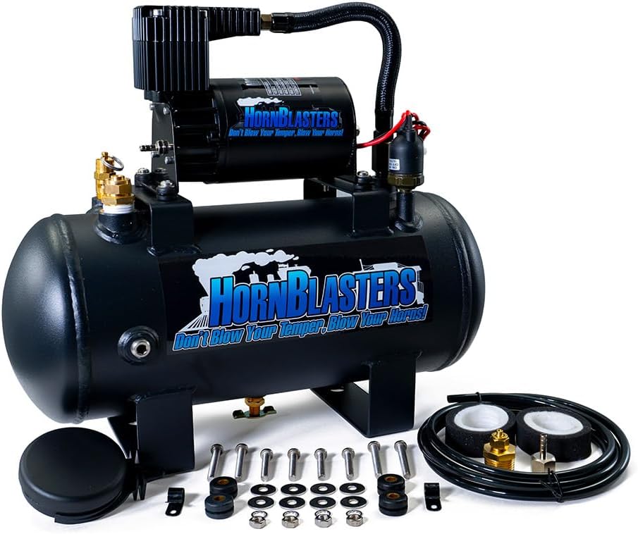 Black 1.5 Gallon 120PSI Train Horn Kit C8988