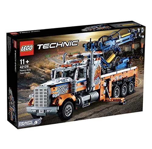 Heavy-Duty Tow Truck with Crane Building Set D81562