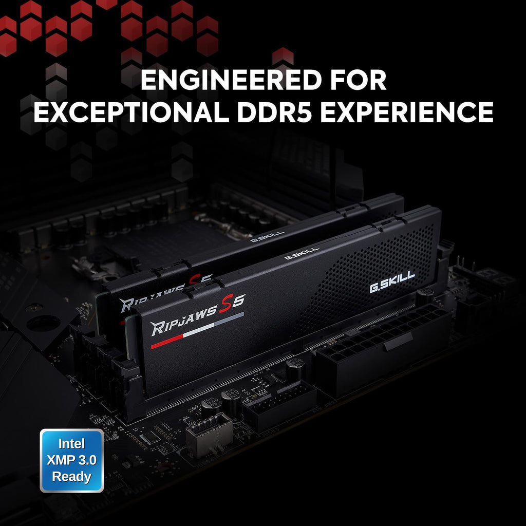 DDR5 RAM 96GB (2x48GB) 6400MT/s CL32-39-39-102 Matte Black Desktop Computer Memory V5665
