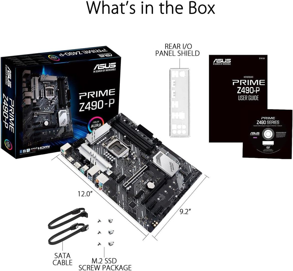 ASUS Prime Z490-P LGA 1200 ATX Motherboard Y22173