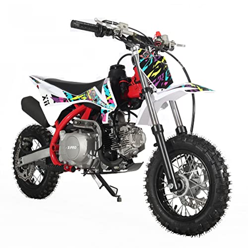 110cc Dirt Bike with Automatic Transmission, Electric Start, 10"/10" Tires (Black) X570
