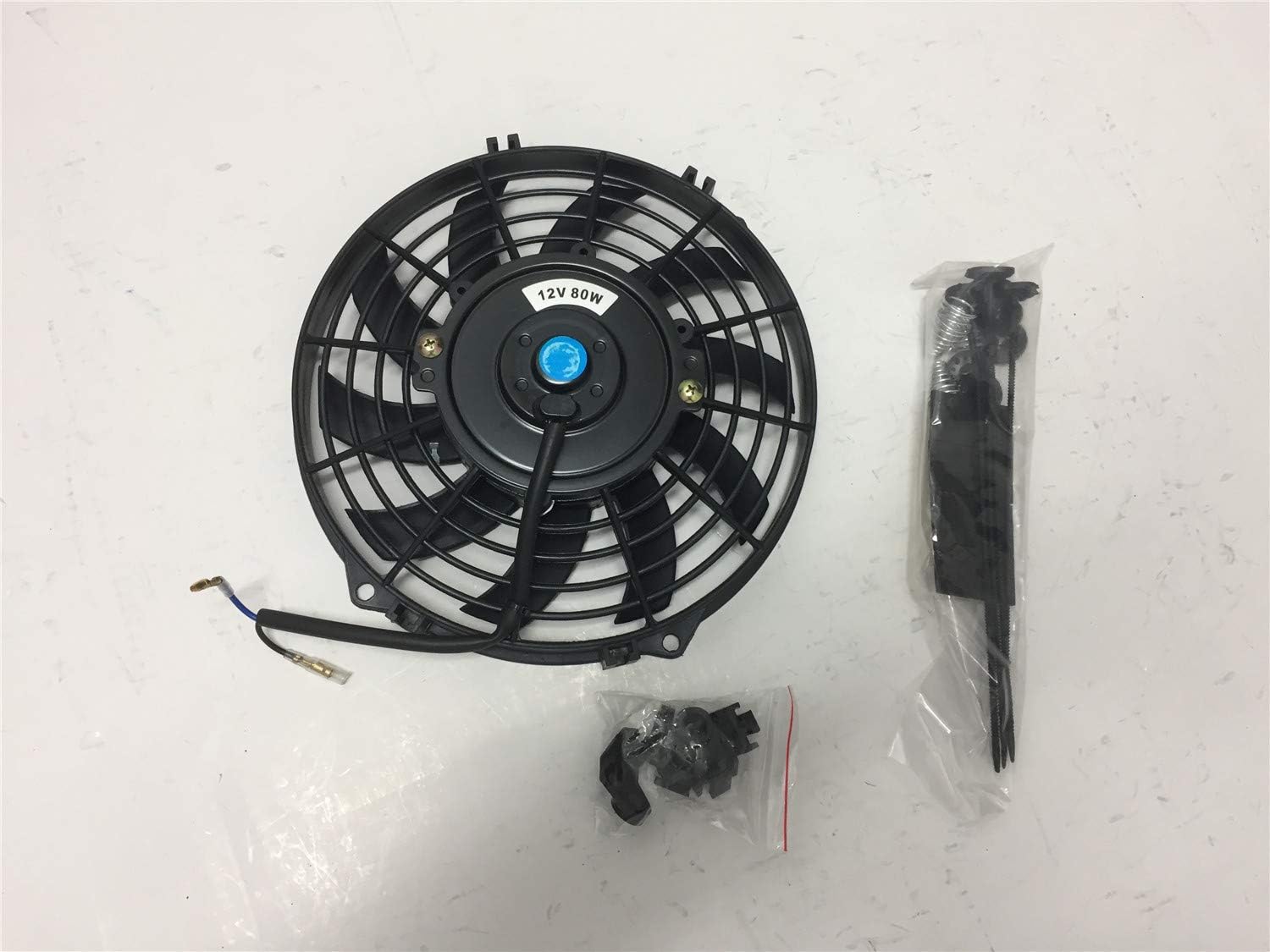 9 inch Pack of 2 Slim Electric Radiator Cooling Fan with Mounting Kit Q902124