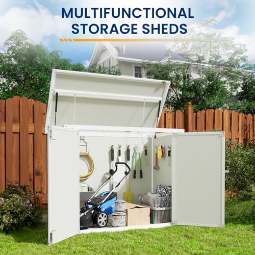 41 Cu Ft Outdoor Resin Storage Shed with Floor H7219