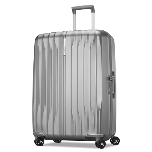 Silver Shimmer 19" Lightweight Hardside Carry-On Luggage E8684