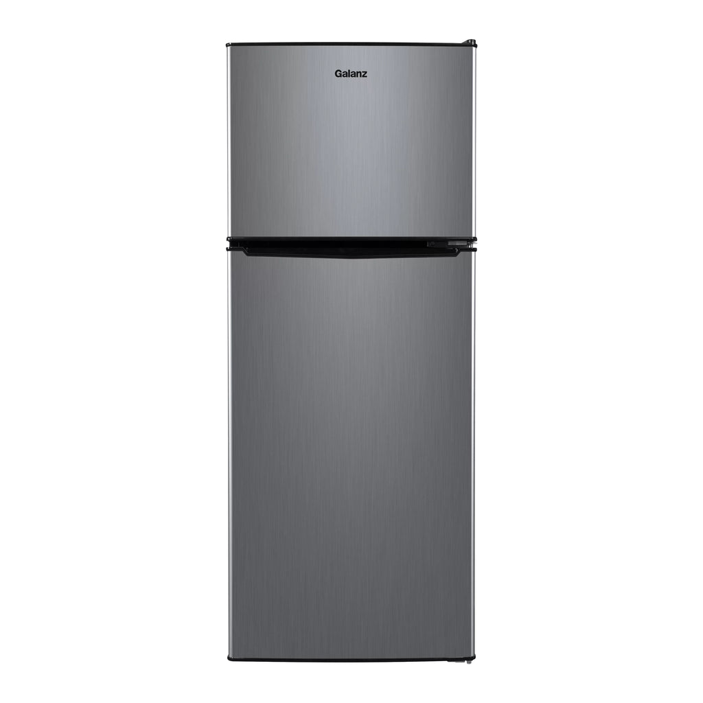 Stainless Steel Two Door Mini Refrigerator with Freezer S863