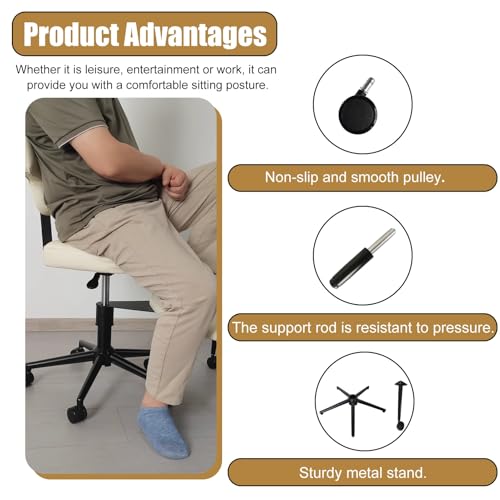 Black Swiveling Meditation Chair with Back Support P85469