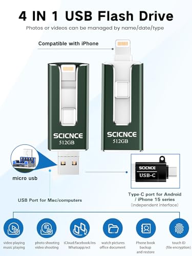 512GB USB C Photo Memory Stick Flash Drive N224399