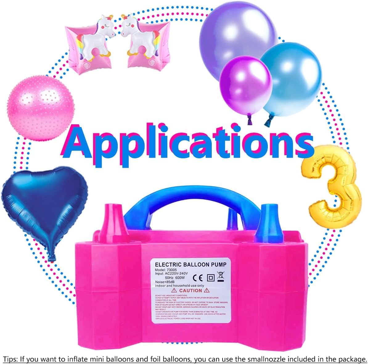 Portable 2 Modes Electric Balloon Pump with 14 Balloon Arch Kits G144339
