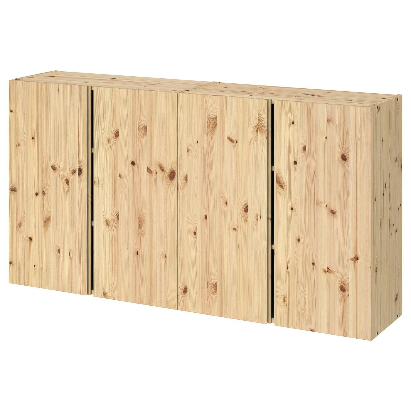 Pine Wall Cabinet with Doors I759