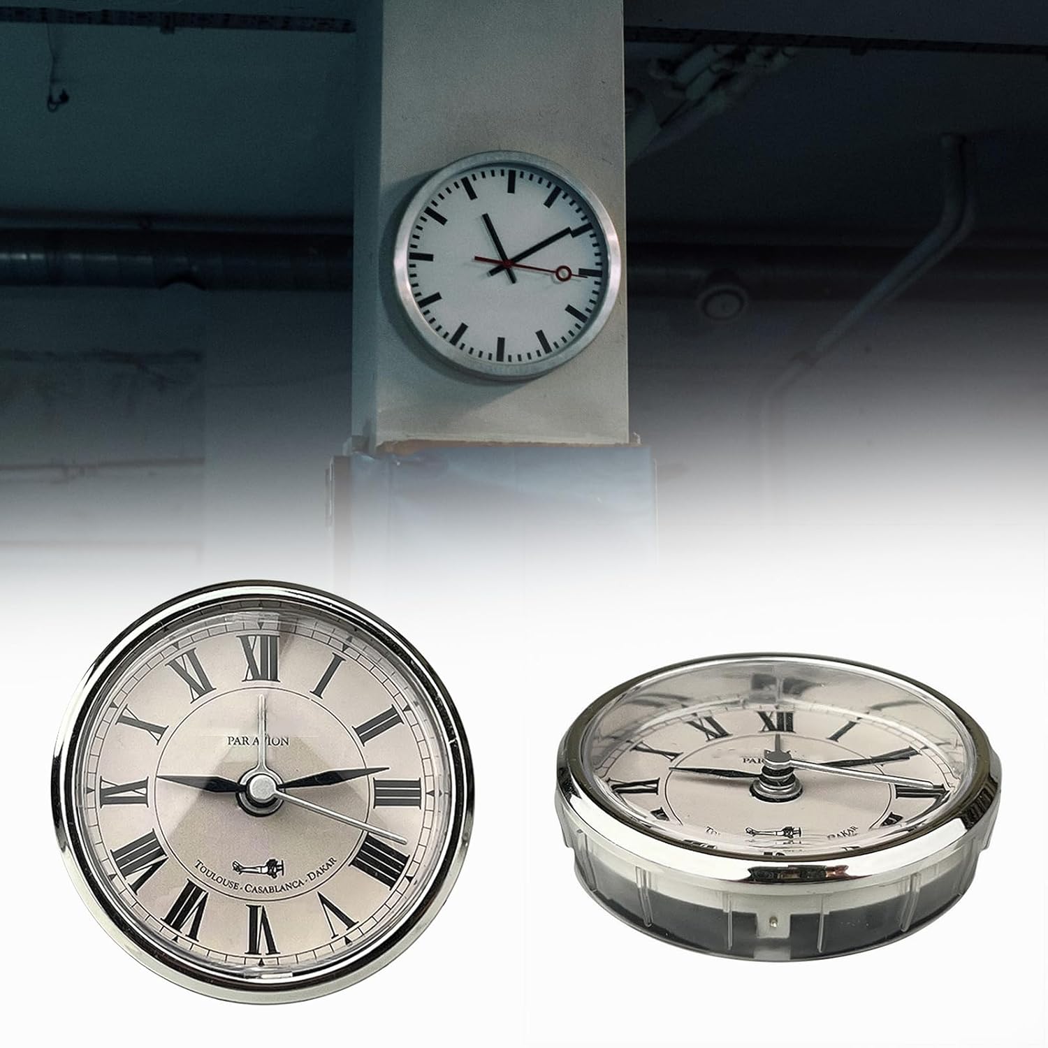 55mm Miniature Clock Face With Roman Display Clock Insert B58410