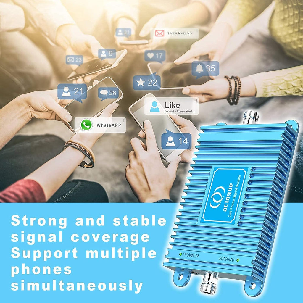 Blue Cell Phone Signal Booster 5G 4G LTE 700MHz Band 12/17 FDD K552
