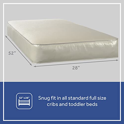 52x28" Waterproof Crib Mattress with 204 Steel Coils T8281