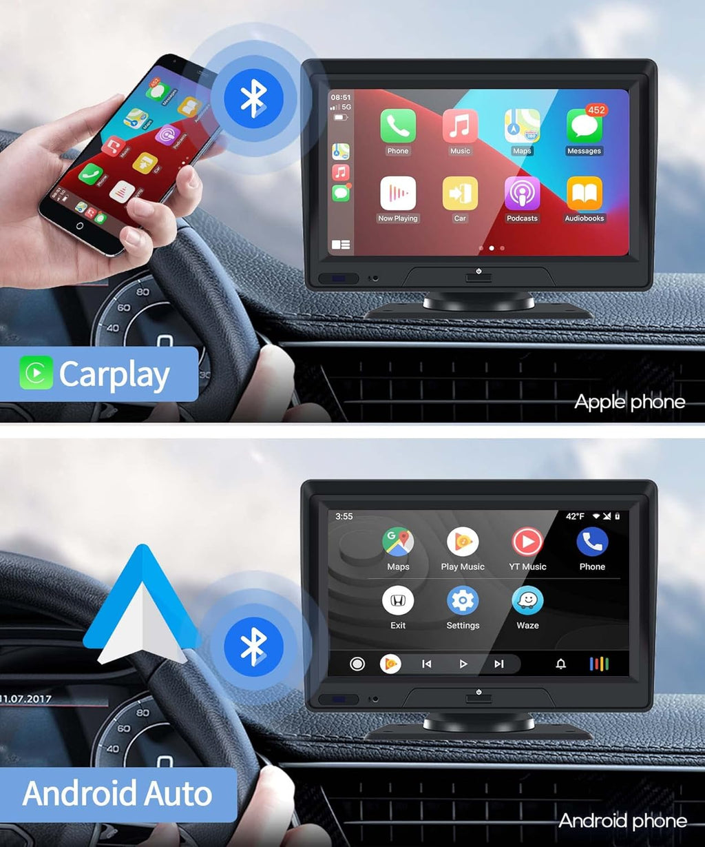 7" Bluetooth Car Stereo with Backup Camera H12025