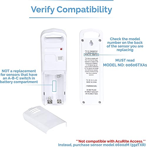 White Wireless Temperature and Humidity Sensor P70586