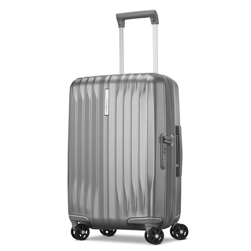 Silver Shimmer 19" Lightweight Hardside Carry-On Luggage E8684